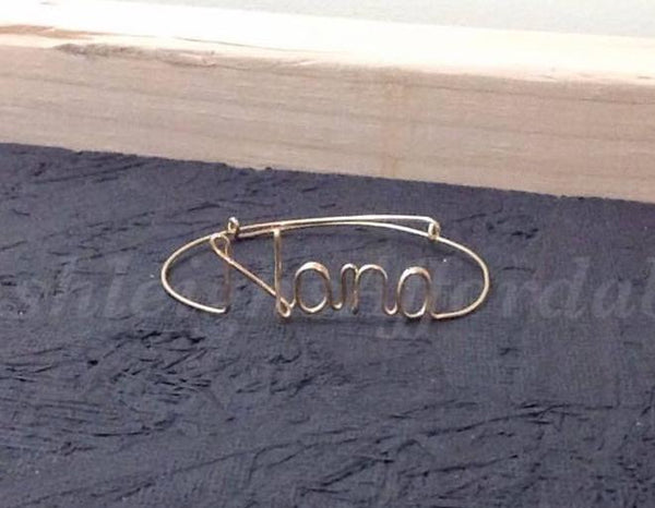 Custom Wire Name Word Bracelet (MADE TO ORDER)