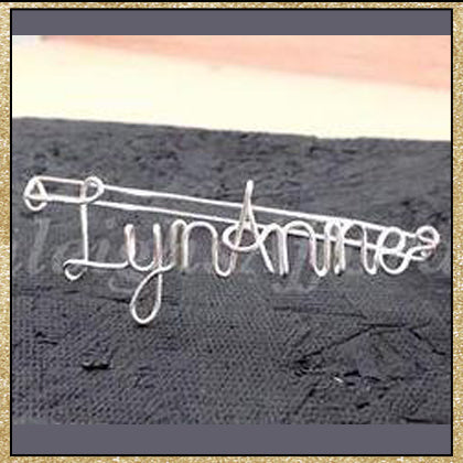 Custom Wire Name Word Bracelet (MADE TO ORDER)