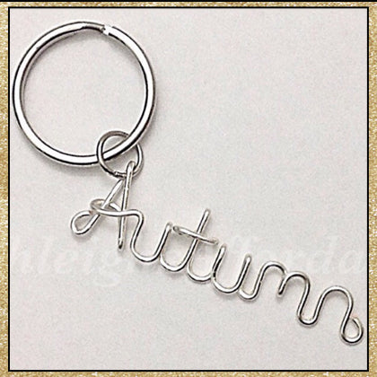 Custom Wire Name Word Keychain (MADE TO ORDER)