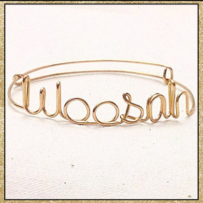 Custom Wire "Woosah" Bracelet (MADE TO ORDER)