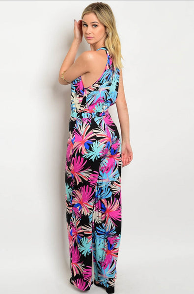 'Kokomo' Multi-Colored Print Jumpsuit