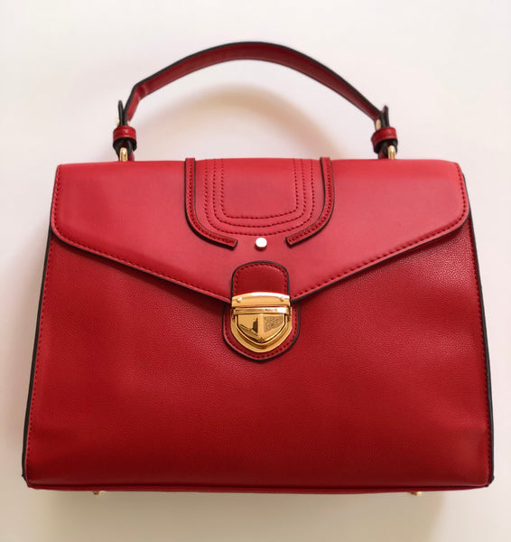 ‘Impulse’ Red With Gold Accent Handbag Purse