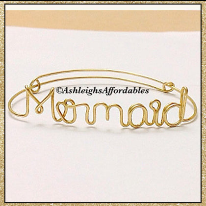 Custom Wire "Mermaid" Bracelet (MADE TO ORDER)