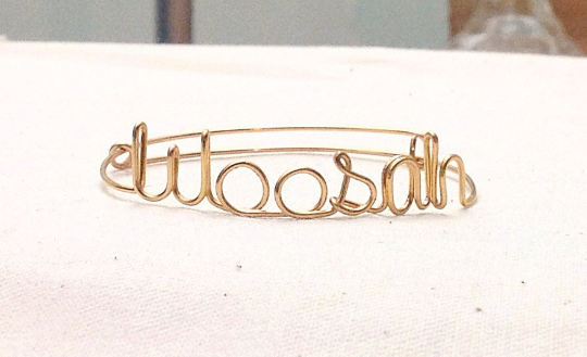 Custom Wire "Woosah" Bracelet (MADE TO ORDER)